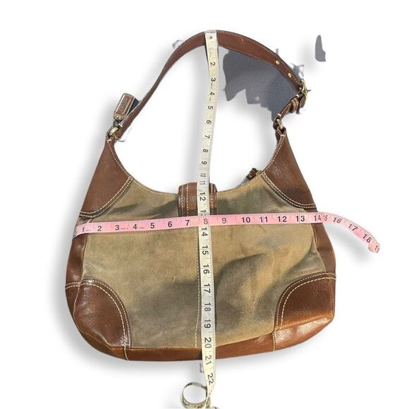 Coach - Suede and leather multi-color purse - Picture 8 of 8